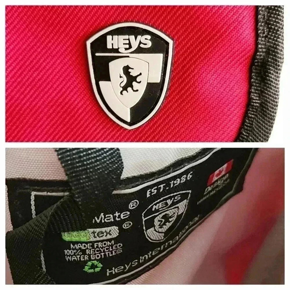 Heys Ecotex TravelMate Red Organizer Crossbody Bag Recycled Nylon - Picture 7 of 15